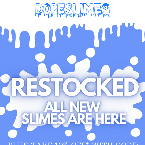 Alert 🚨 RESTOCKED - Don't miss out on these all NEW Slimes!