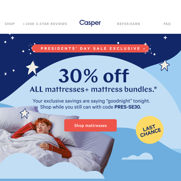 Ends Today: 30% off all mattresses 👀