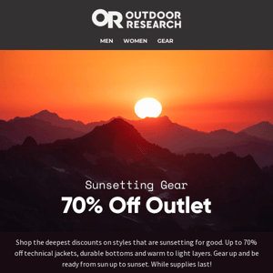 70% Off Outlet: New Styles Just Added!