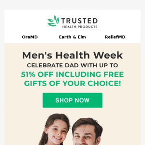 Give dad the gift of health 🌿