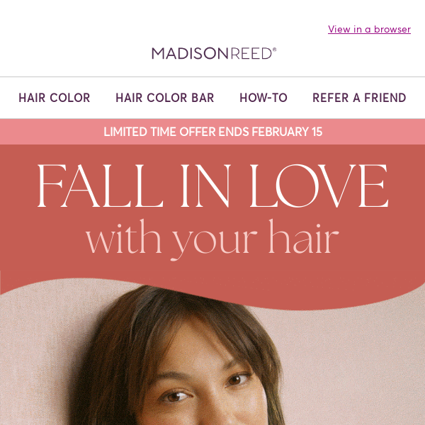 Love your hair and get 15% off