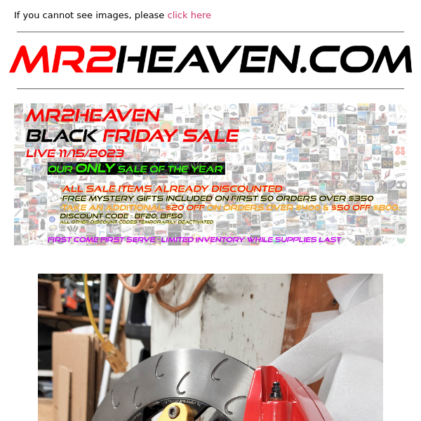 ⚡️ ⚡️MR2 Heaven Black Friday 2023 SALE is LIVE! Don't miss out! HUGE Savings ⚡️ ⚡️