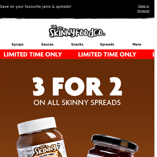 3 For 2 On All Spreads 🍫