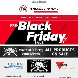 BLACK FRIDAY savings are here!​