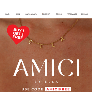 Buy ONE get one FREE! Amici by Ella Jewellery Collection ❤ Limited time 1 Month only!!