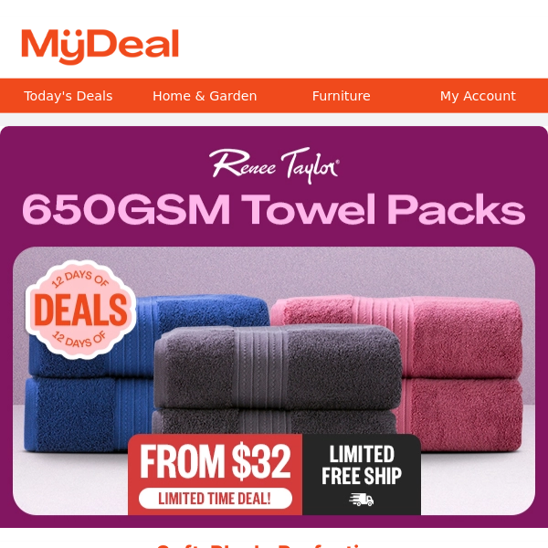 Renee Taylor Towel Packs From $32! 🛀