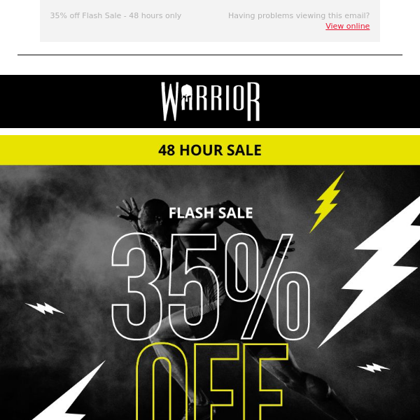 48 Hour Flash Sale: 35% off all items