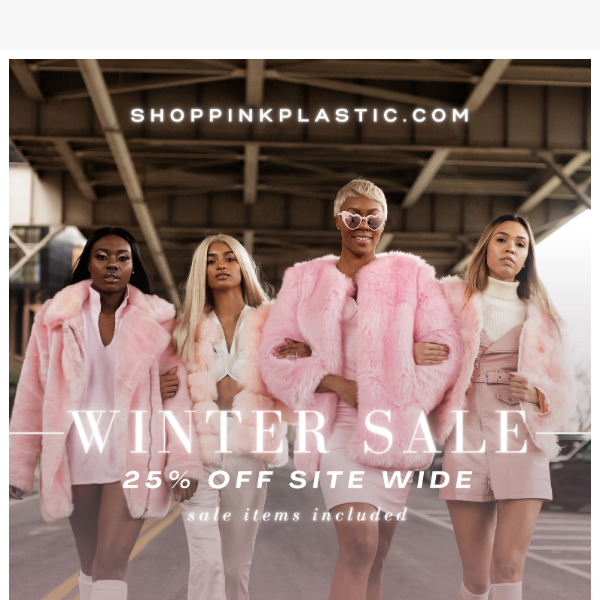 Pink Plastic Winter Sale❄️