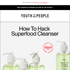 How A Pro Uses Superfood Cleanser