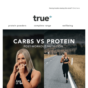Post workout nutrition: carbs vs protein