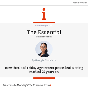 The Essential: How the Good Friday Agreement peace deal is being marked 25 years on