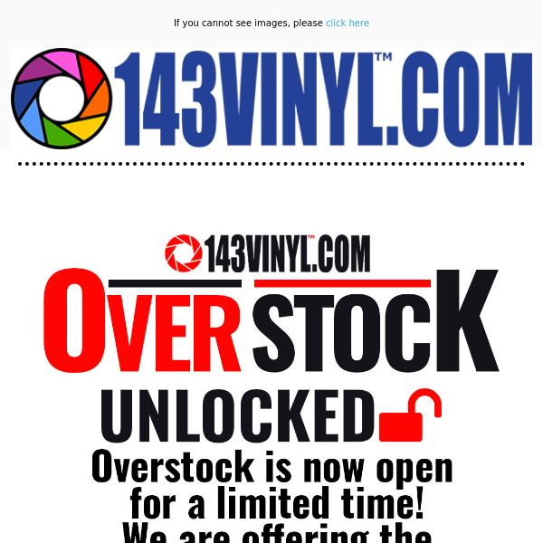 OverStock is Unlocked! 🔓