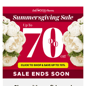 Summersgiving Sale! 🥰️ 70% Off Wedding Flowers!