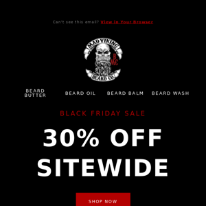 30% OFF – This weekend ONLY!