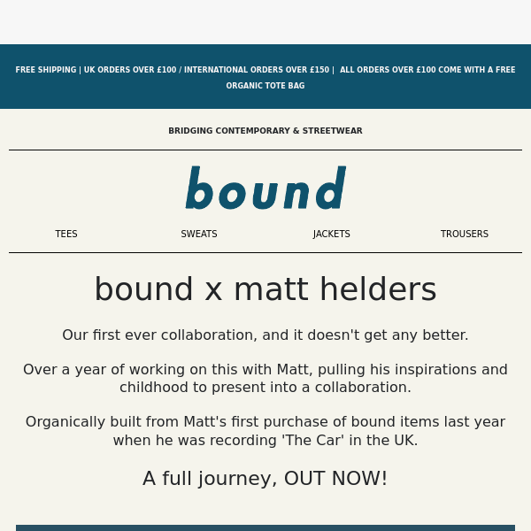 bound x matt helders - OUT NOW!