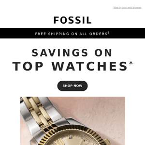 Time Flies: Watches Savings End Today