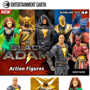 New Black Adam Action Figures!