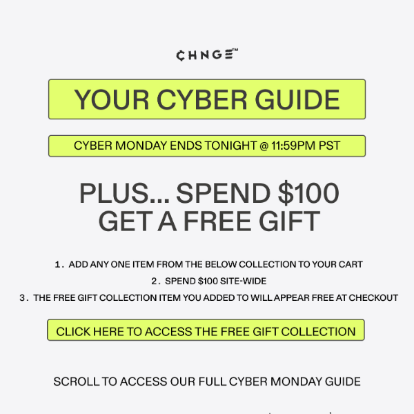 YOUR CYBER MONDAY GUIDE