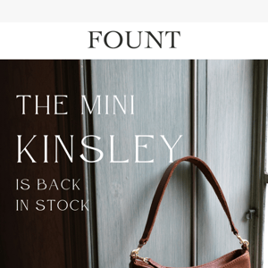 Mini Kinsley's are back!