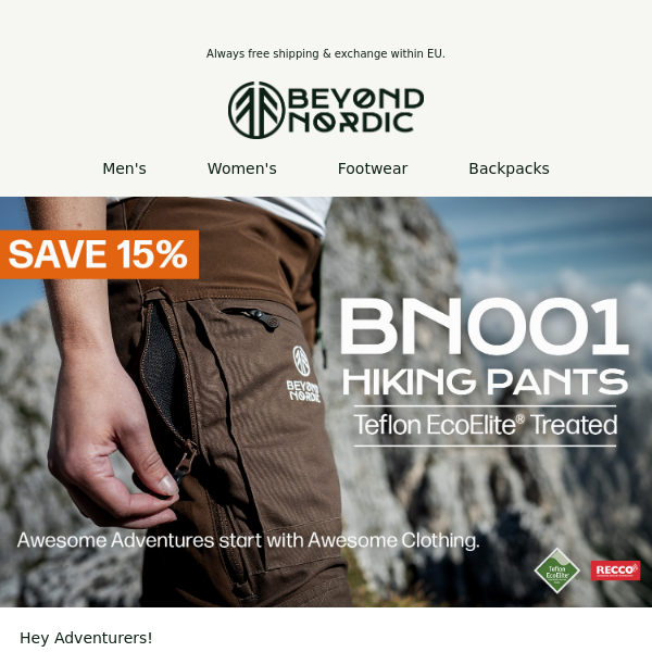 BN001 Hiking Pants Women's Carbon Grey