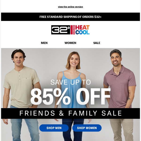 The Friends & Family Sale | Shop Up to 85% Stretch Jeans, Button-Ups, Baselayers + More