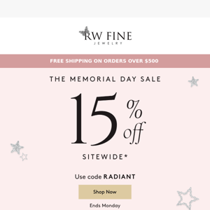 15% OFF | Long Weekend, Big Savings 🛍️