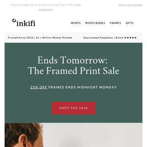 Ends Tomorrow: The Framed Print Sale