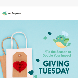 Double your impact on GIVING TUESDAY!