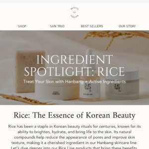 🌾Rice: The Heart of Hanbang Beauty Rituals✨