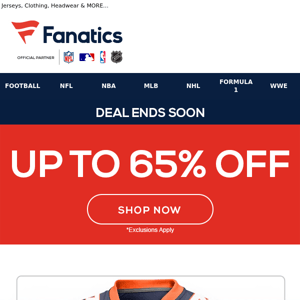 Up To 65% Off NFL Styles