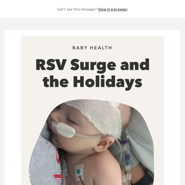 RSV awareness during the holidays