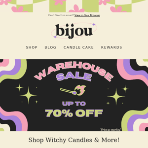 Up to 70% off: Witchy Candles & More 🧙‍♀️