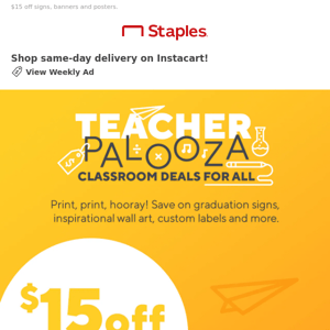 2 more weeks of Teacher Palooza deals!
