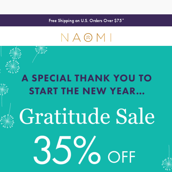 With Our Thanks—Gratitude Sale Starts Now