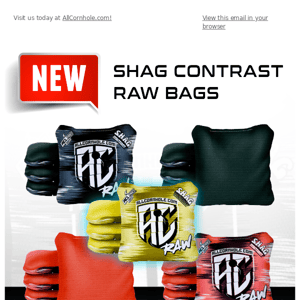 NEW! Shag Contrast Raw Bags.