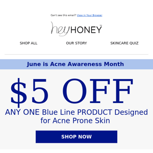 $5 OFF Any One Acne Product + FREE Shipping 💜