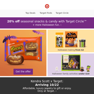 20% off Halloween snacks & candy 🍬