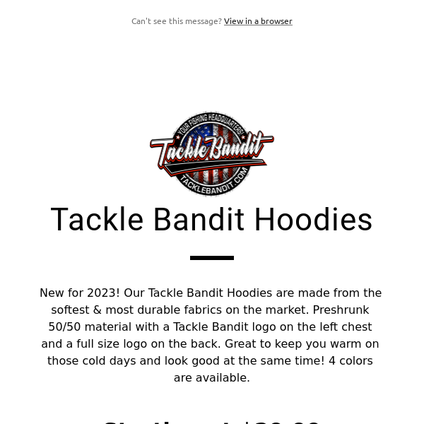 Tackle Bandit - Latest Emails, Sales & Deals