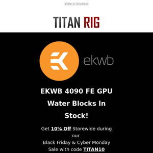 EKWB Discounts & 4090 Blocks In Stock