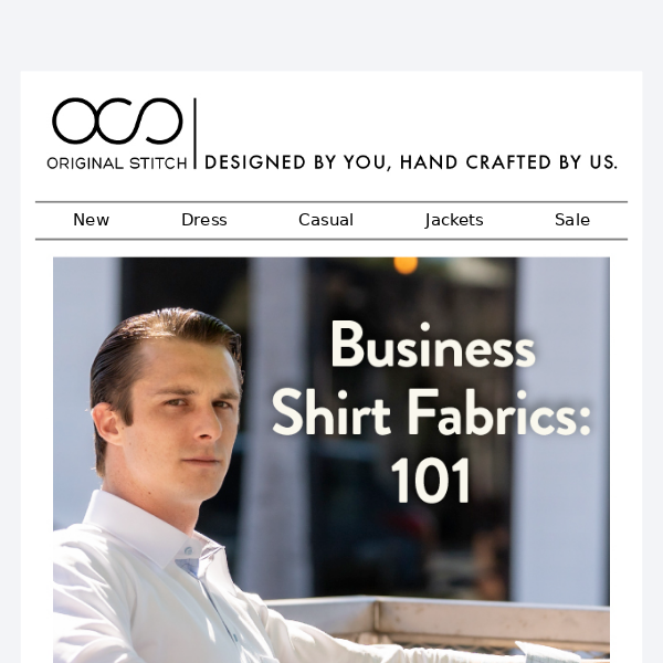Business Shirt Fabrics: 101