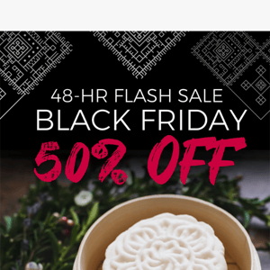 50% OFF Storewide Black Friday Sale