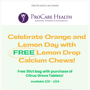 🍋Zest up your week with FREE Lemon Drop Calcium!🍋