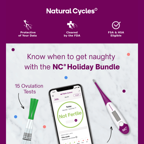 Now 20% OFF + Free LH Tests | Jingle ALL the way with the Future of Fertility Tracking this December. 🔔
