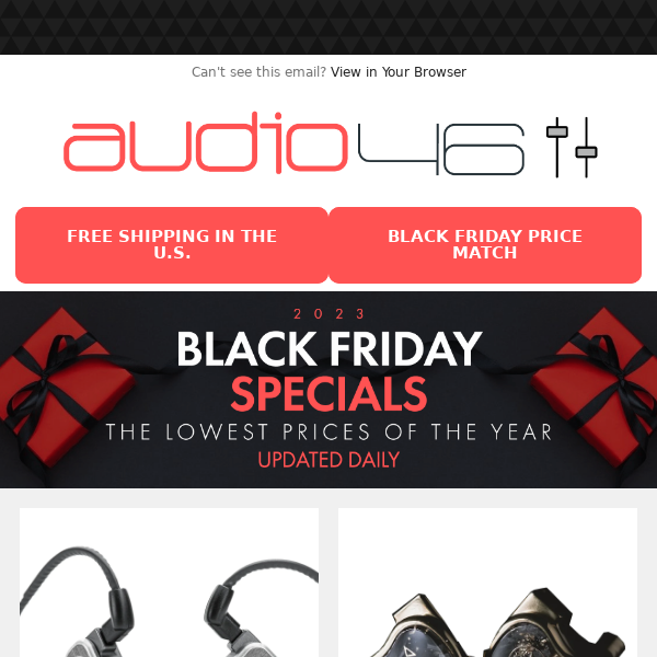 More Black Friday Specials Are Here! On Sale 64 Audio, FiR Audio, HiFiMAN, Sennheiser, Questyle, Focal, and More