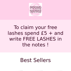FREE LASHES FOR YOU