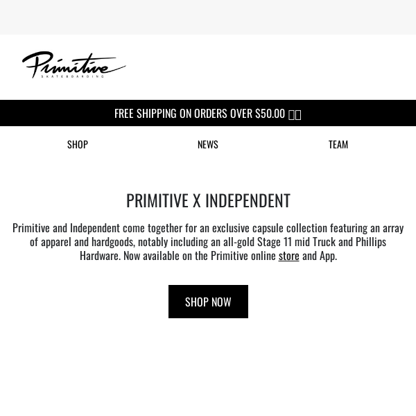 NEW] Primitive x Independent Trucks - Primitive Skateboarding