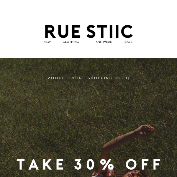 30% OFF SITEWIDE | VOSN