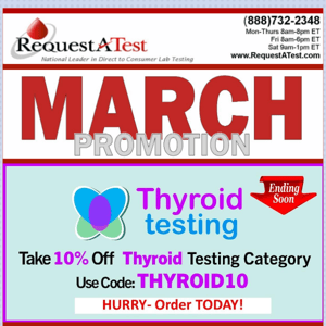 SALE ENDS SOON! 10% Off  Thyroid Testing