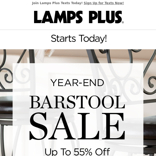 Up to 55% Off! Barstool Sale Starts Today