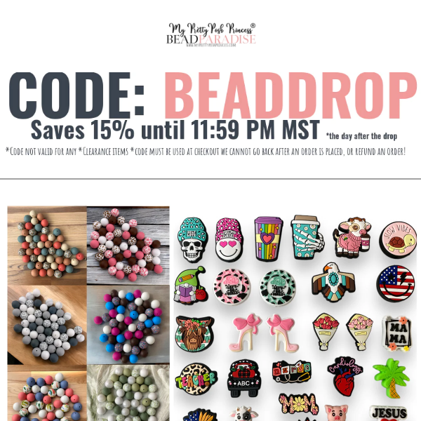 "Never Lose Hope" Bead Drop Discount Ending Soon!